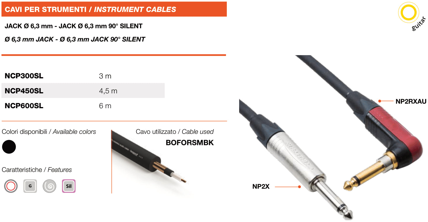 Dây Cáp Kết Nối Bespeco Silent 4.5M