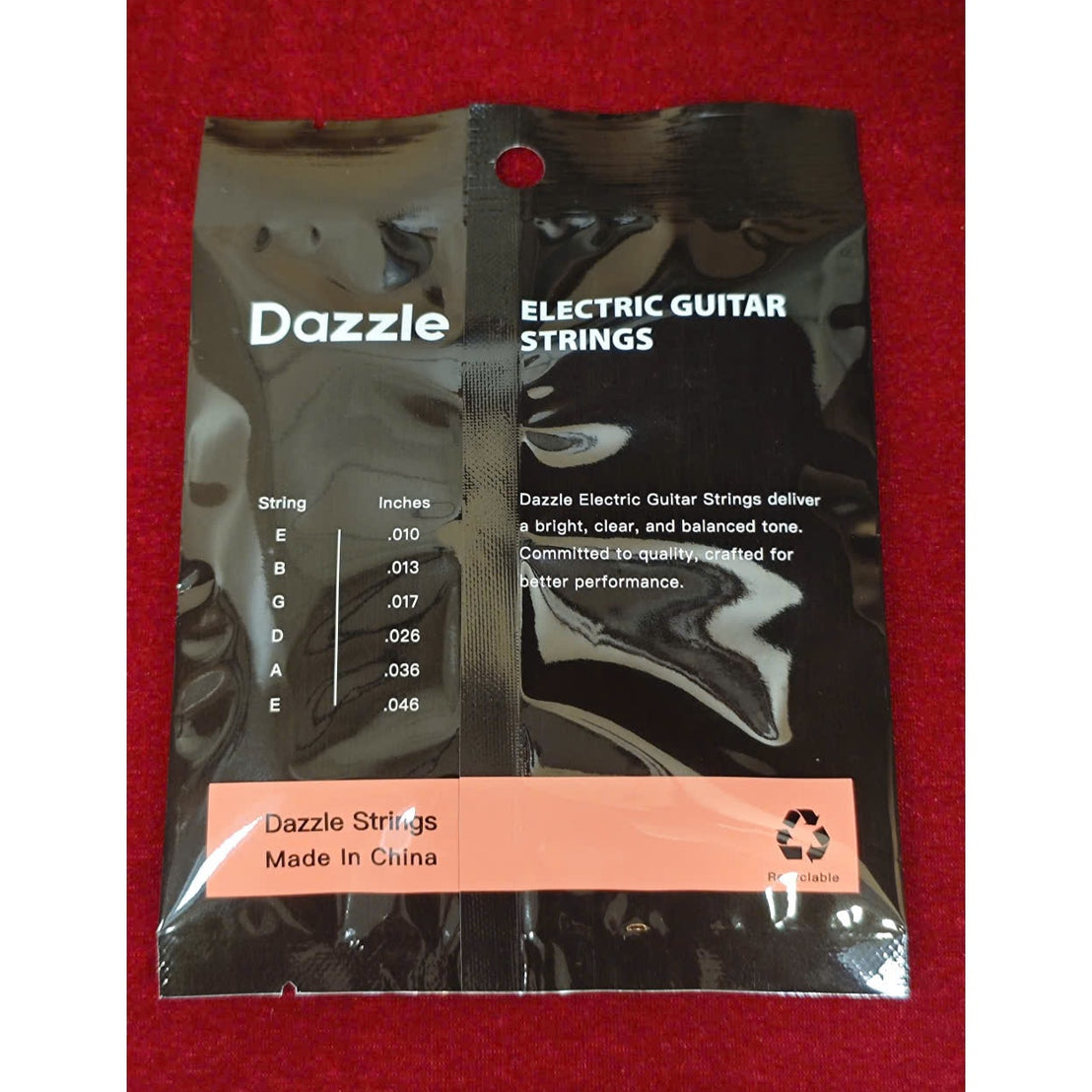 Dây Đàn Guitar Điện Saga Dazzle EB-10 10-46