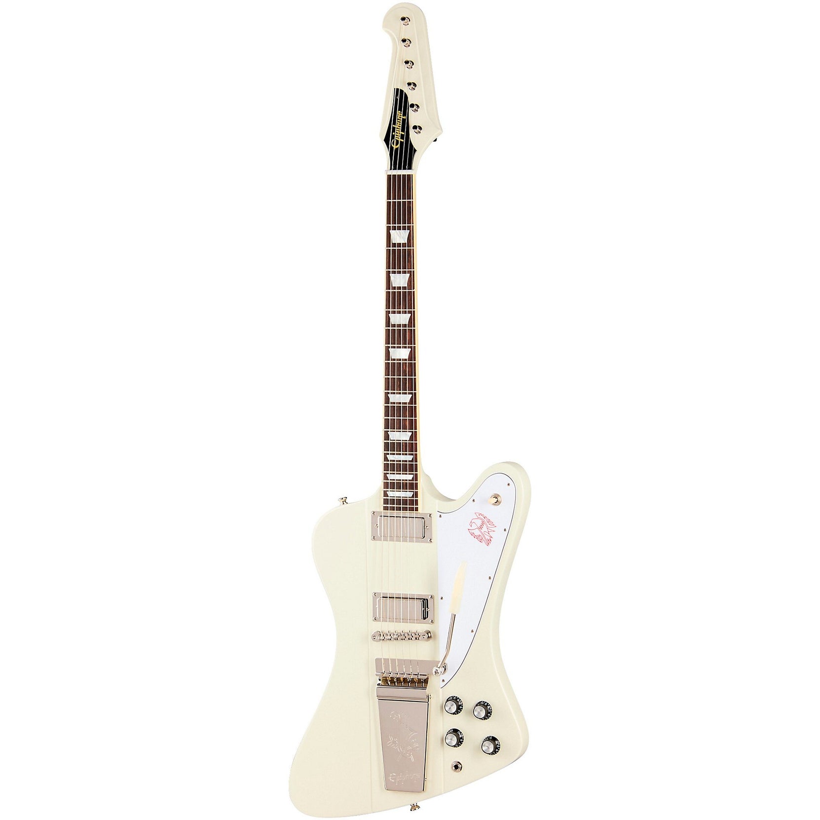 Đàn Guitar Điện Epiphone Inspired By Gibson Custom 1963 Firebird V Reissue With Maestro Vibrola - Polaris White