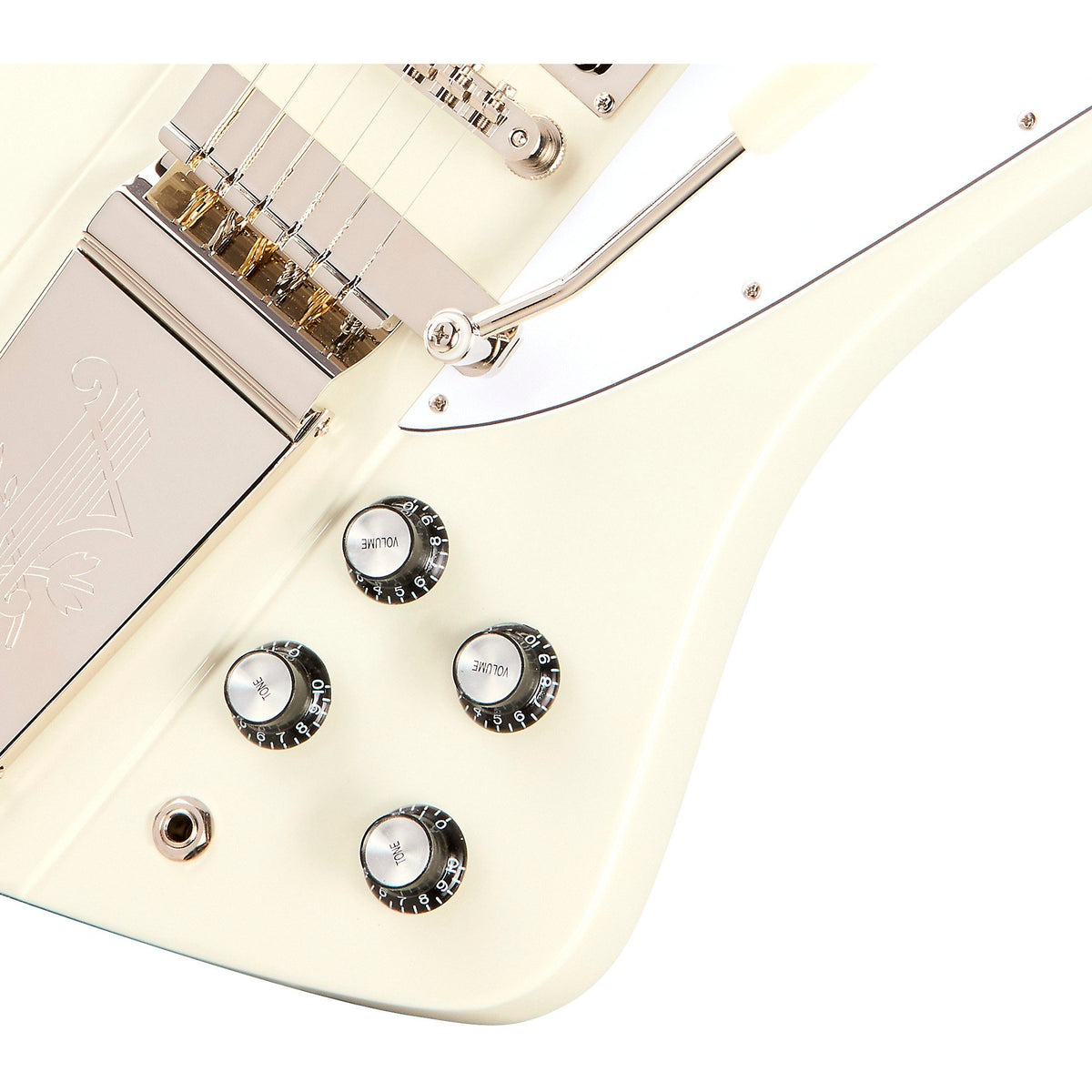 Đàn Guitar Điện Epiphone Inspired By Gibson Custom 1963 Firebird V Reissue With Maestro Vibrola - Polaris White