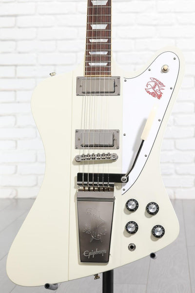 Đàn Guitar Điện Epiphone Inspired By Gibson Custom 1963 Firebird V Reissue With Maestro Vibrola - Polaris White