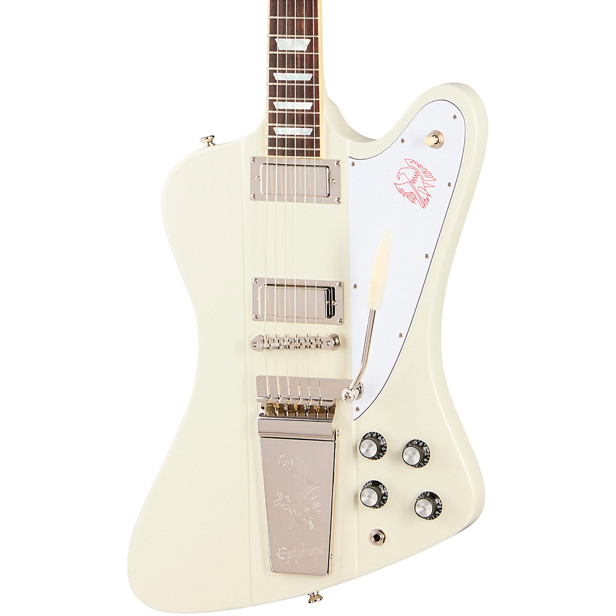 Đàn Guitar Điện Epiphone Inspired By Gibson Custom 1963 Firebird V Reissue With Maestro Vibrola - Polaris White