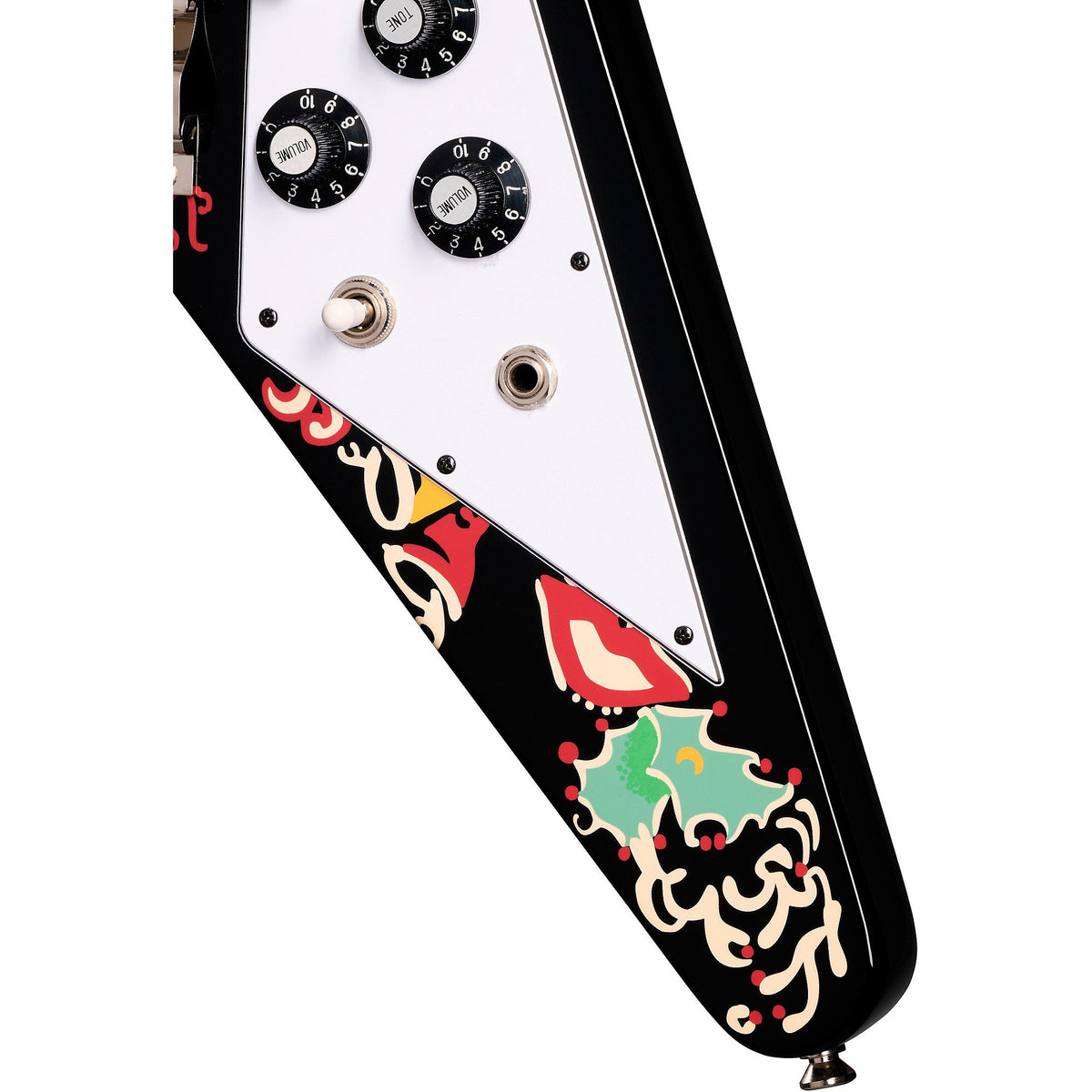 Đàn Guitar Điện Epiphone Inspired By Gibson Custom Jimi Hendrix "Love Drops" Flying V Artist - Ebony
