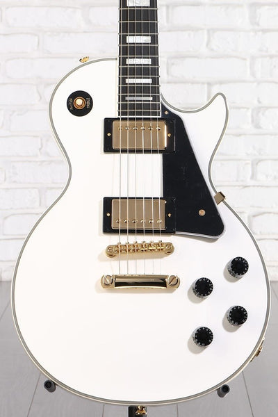 Đàn Guitar Điện Epiphone Les Paul Custom - Alpine White, Inspired By Gibson Custom