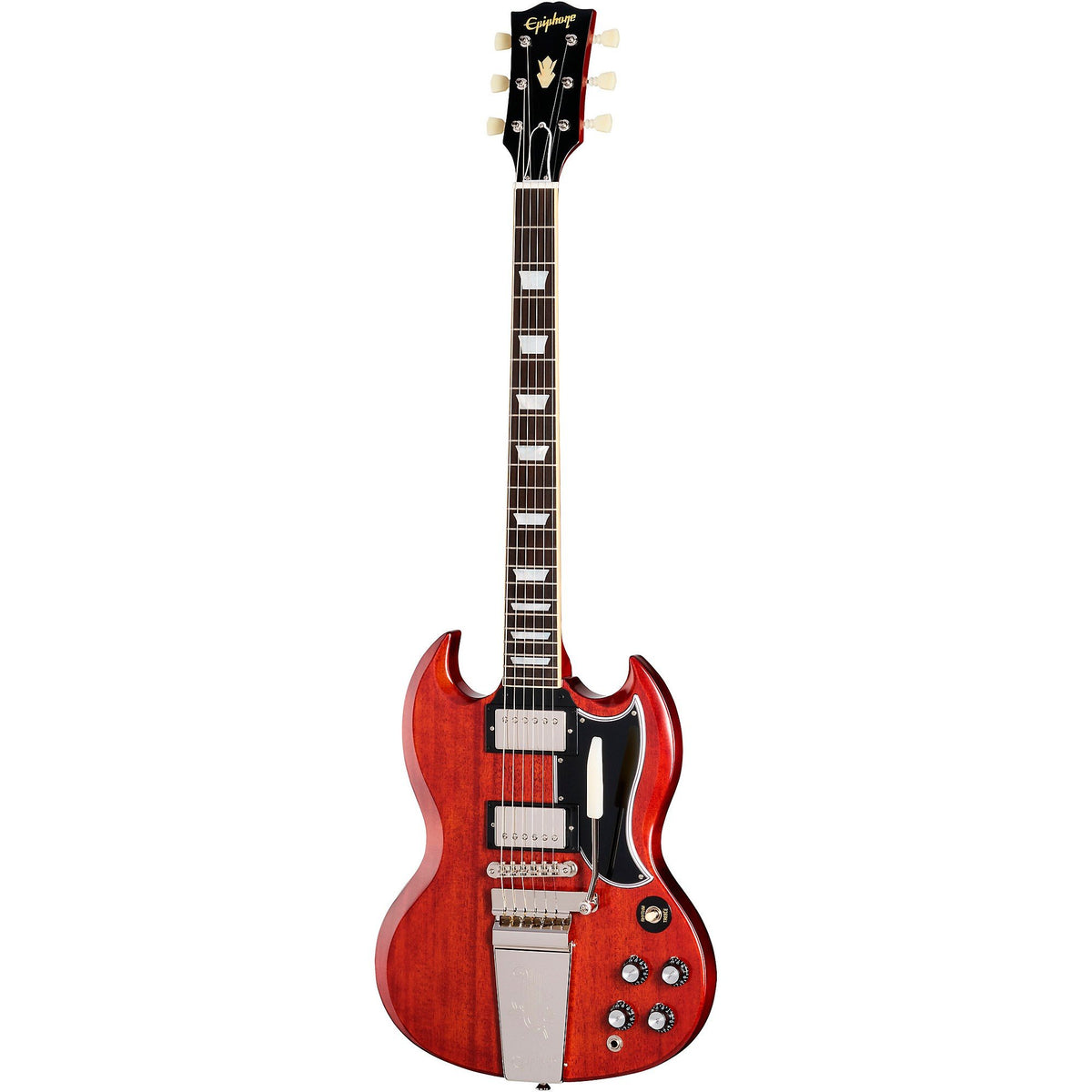 Đàn Guitar Điện Epiphone Inspired By Gibson Custom 1964 SG Standard Reissue Maestro Vibrola - Cherry Red