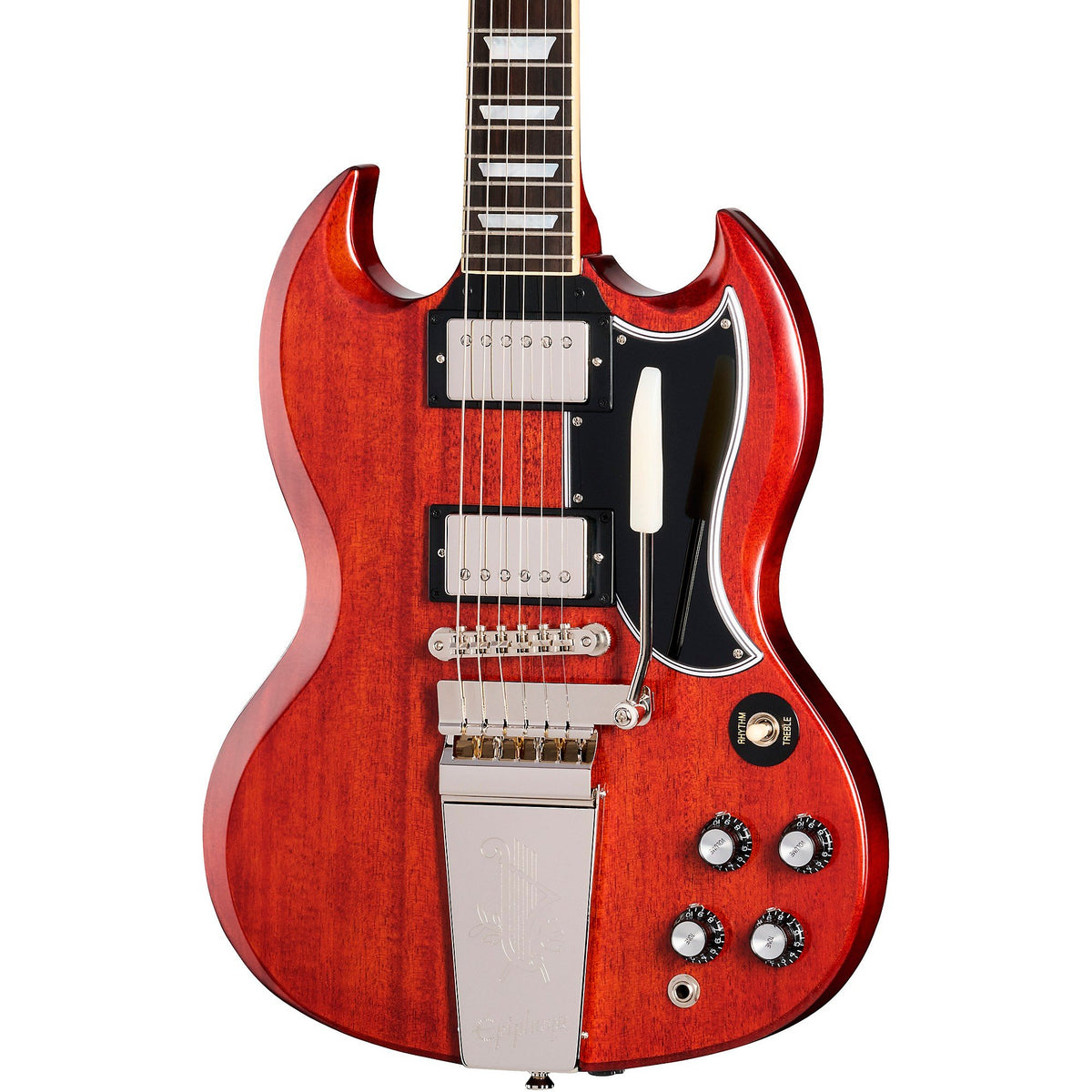 Đàn Guitar Điện Epiphone Inspired By Gibson Custom 1964 SG Standard Reissue Maestro Vibrola - Cherry Red