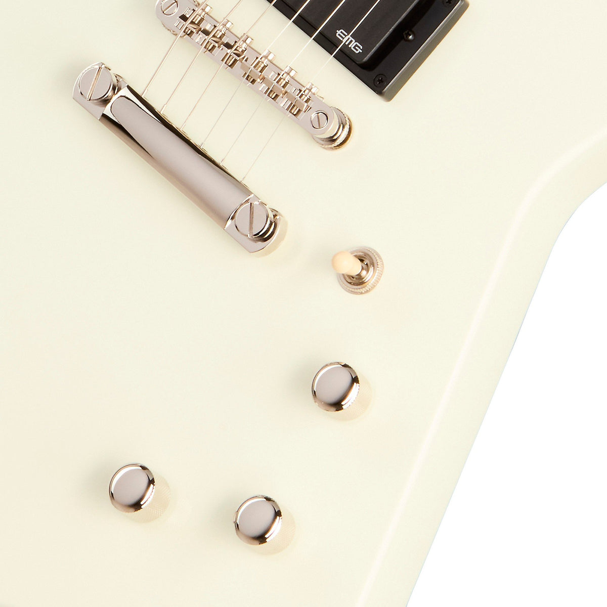 Đàn Guitar Điện Epiphone Inspired By Gibson Explorer 80s EMG - Classic White