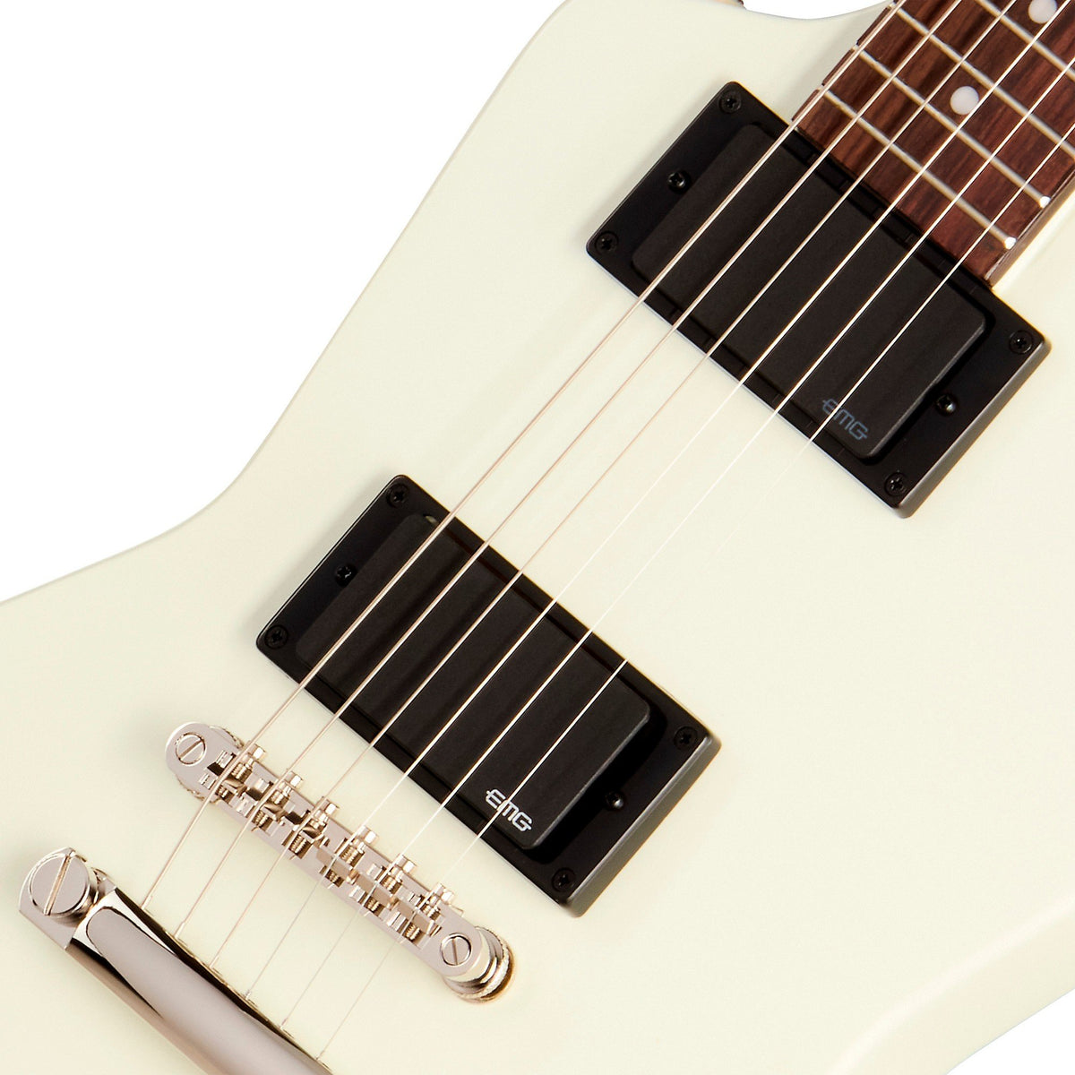 Đàn Guitar Điện Epiphone Inspired By Gibson Explorer 80s EMG - Classic White
