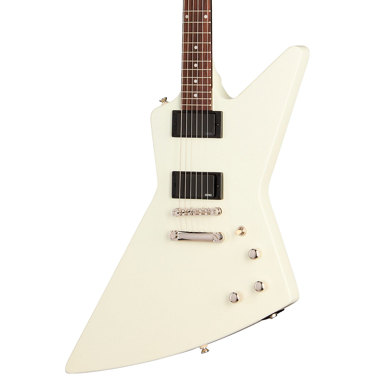 Đàn Guitar Điện Epiphone Inspired By Gibson Explorer 80s EMG - Classic White