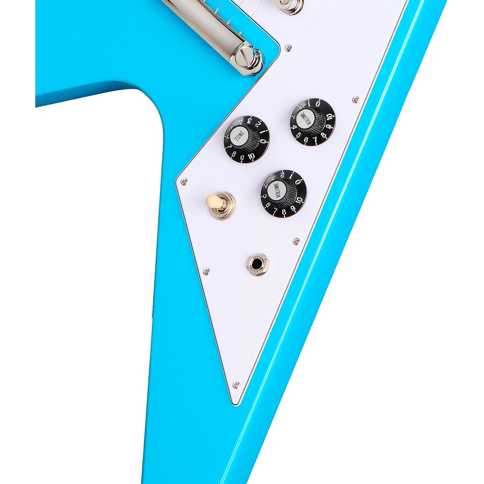 Đàn Guitar Điện Epiphone Inspired By Gibson Flying V 70s - Maui Blue