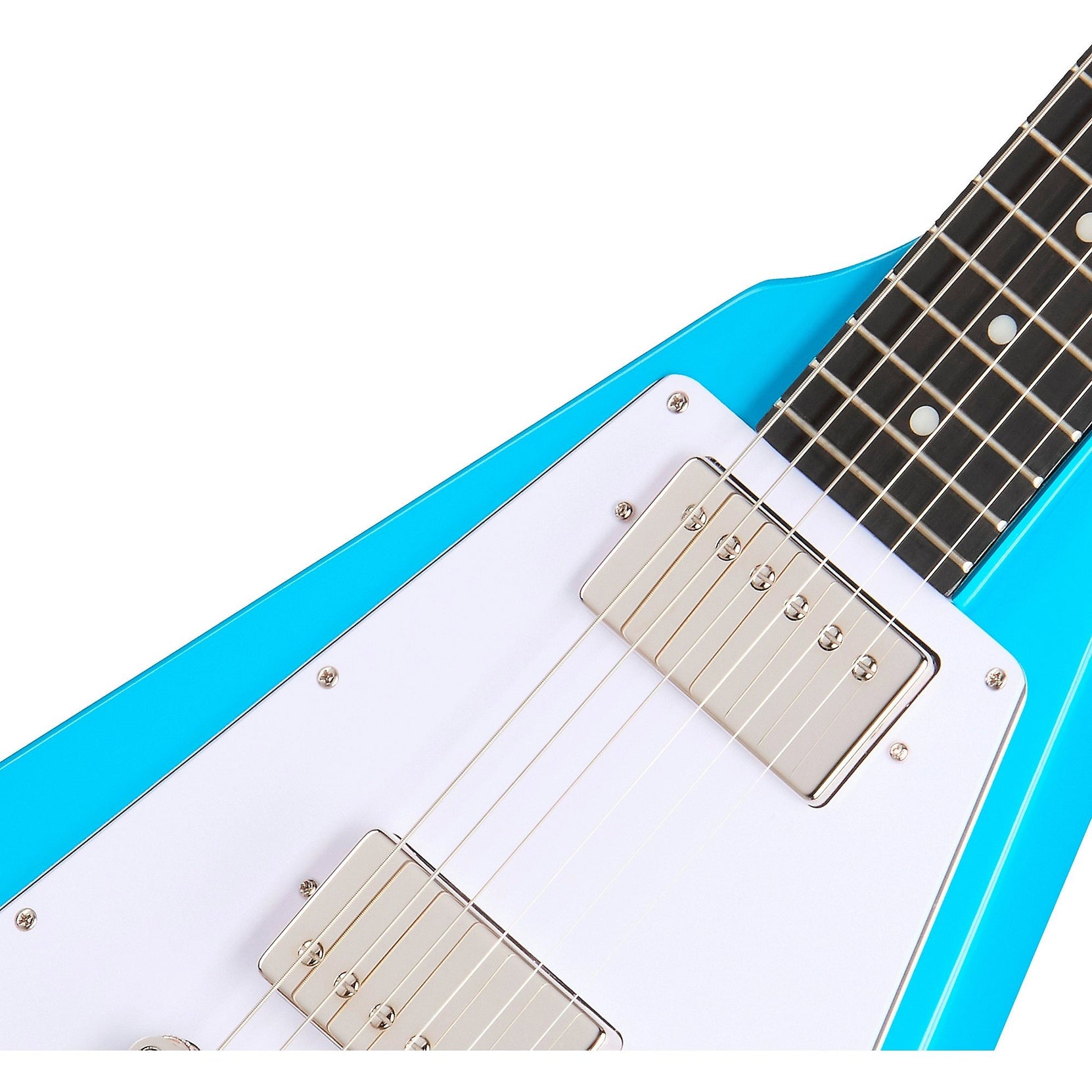 Đàn Guitar Điện Epiphone Inspired By Gibson Flying V 70s - Maui Blue