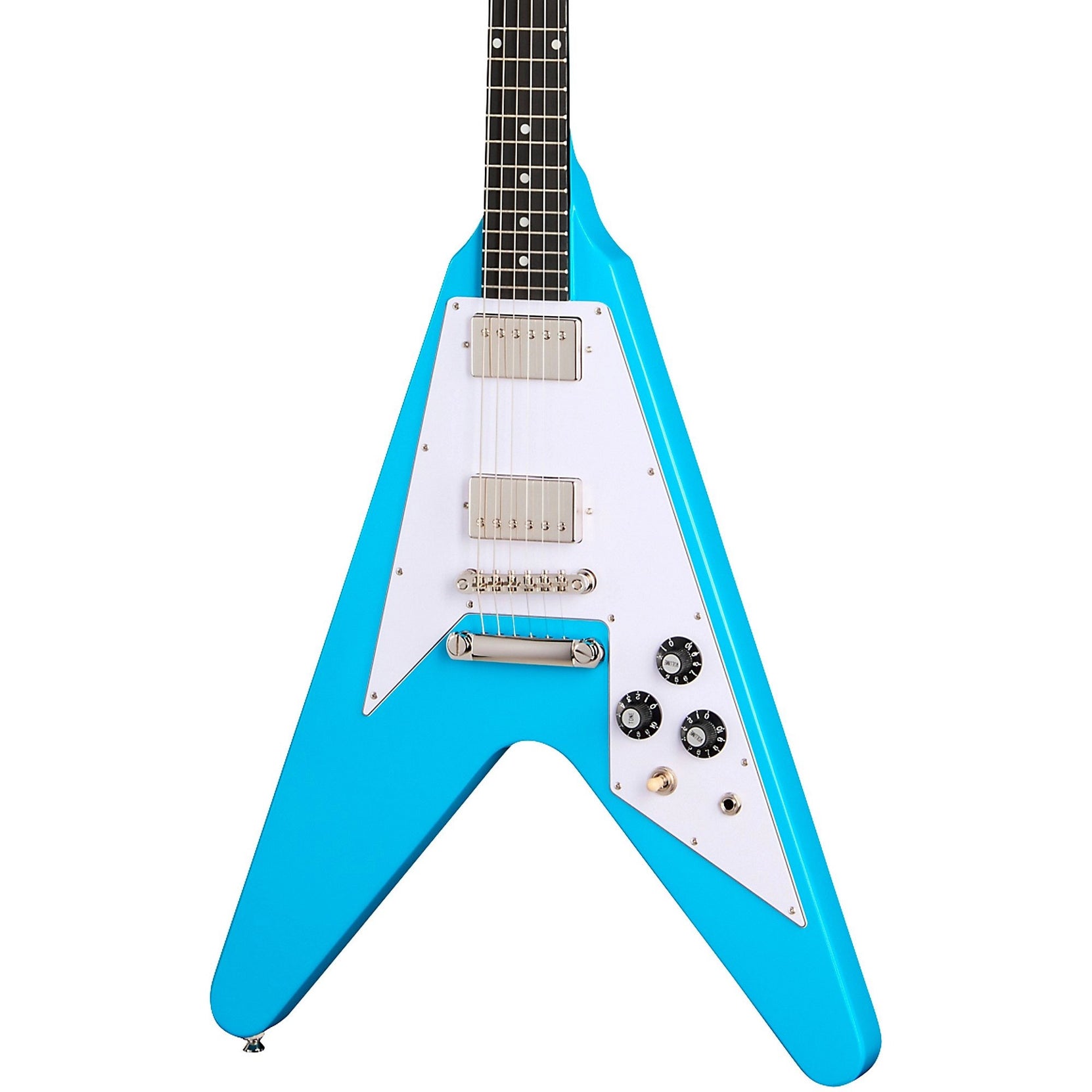 Đàn Guitar Điện Epiphone Inspired By Gibson Flying V 70s - Maui Blue