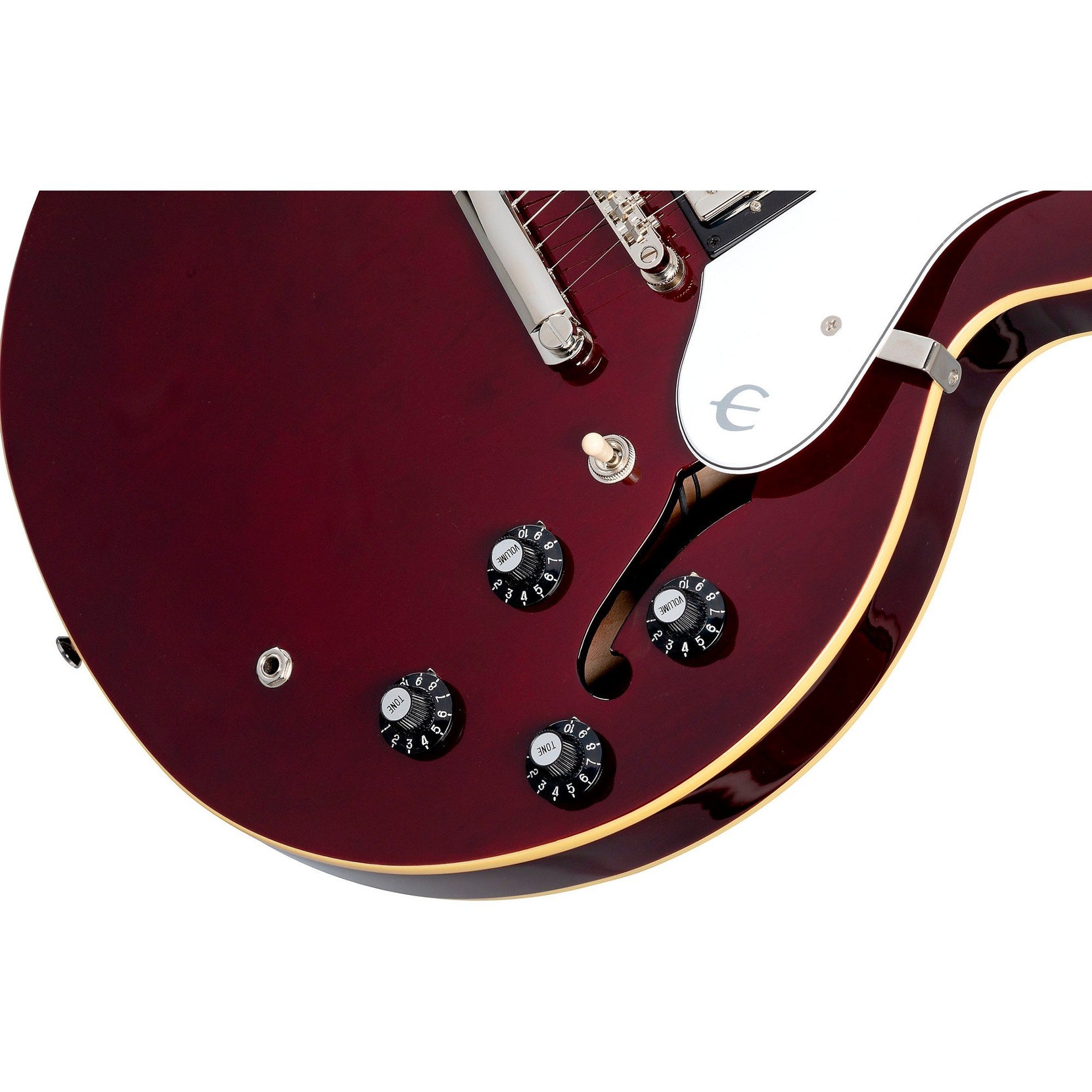 Đàn Guitar Điện Epiphone Noel Gallagher Riviera Artist Semi-Hollow - Dark Wine Red