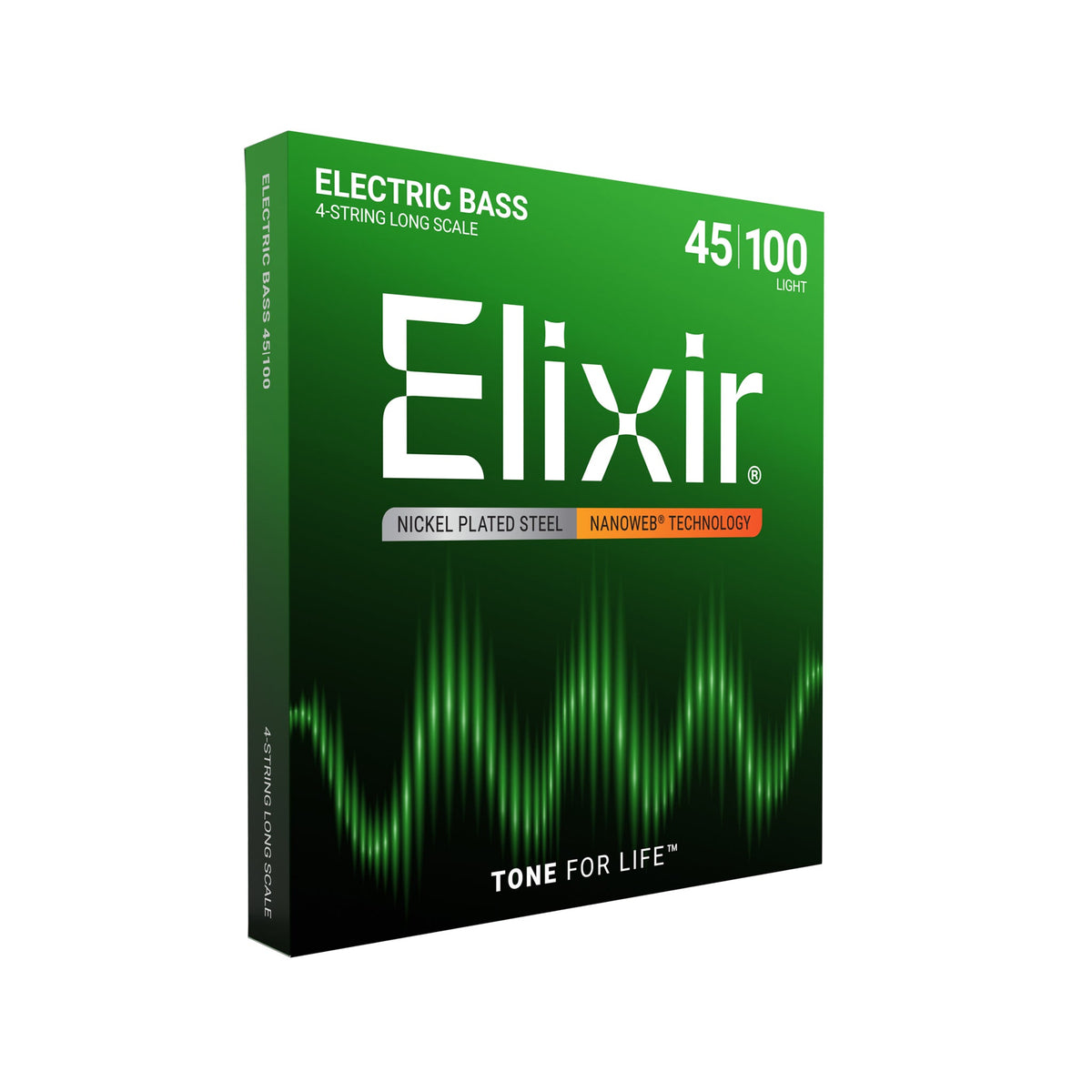 Dây Đàn Guitar Bass Elixir 14052 Nanoweb Light Long Scale 4-String 45-100