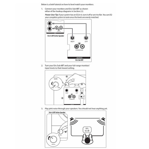PreSonus Eris Sub 8BT control