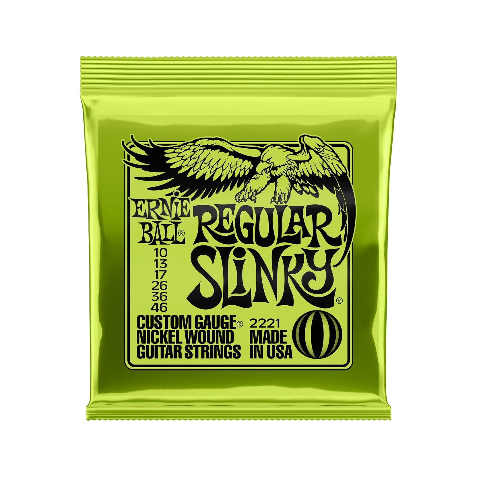 Dây Đàn Guitar Điện Ernie Ball Regular Slinky Nickel Wound, 10-46