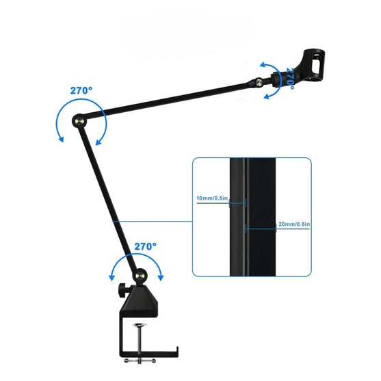 Giá Đỡ Micro Kẹp Bàn Dr.Mic F08