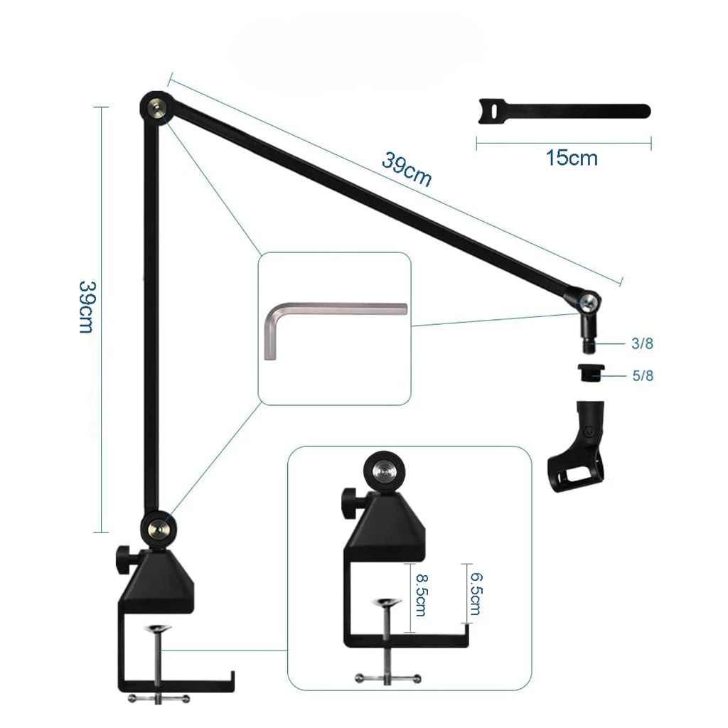 Giá Đỡ Micro Kẹp Bàn Dr.Mic F08