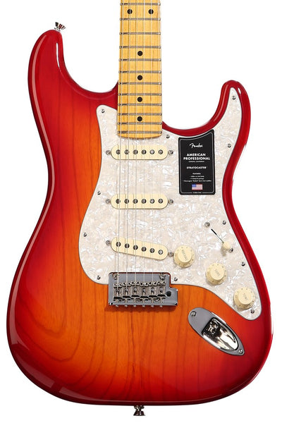 Đàn Guitar Điện Fender American Professional Stratocaster - Aged Cherry Burst w/Maple Fingerboard