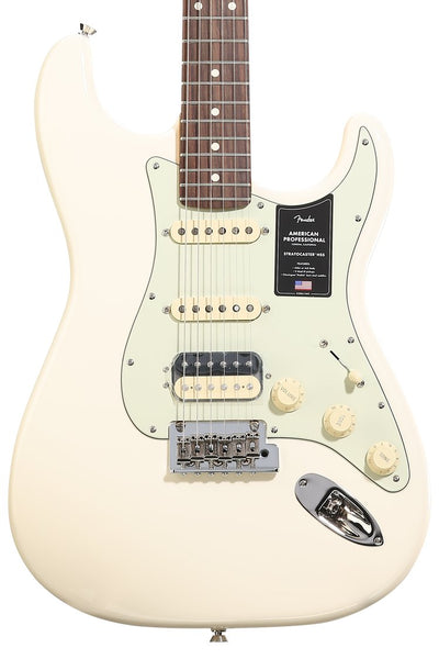Đàn Guitar Điện Fender American Professional Stratocaster HSS - Olympic White w/Rosewood Fingerboard