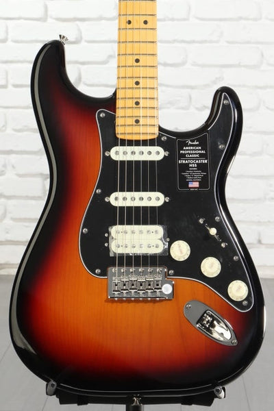 Đàn Guitar Điện Fender American Professional Classic Stratocaster HSS - 3-Color Sunburst, Maple Fingerboard