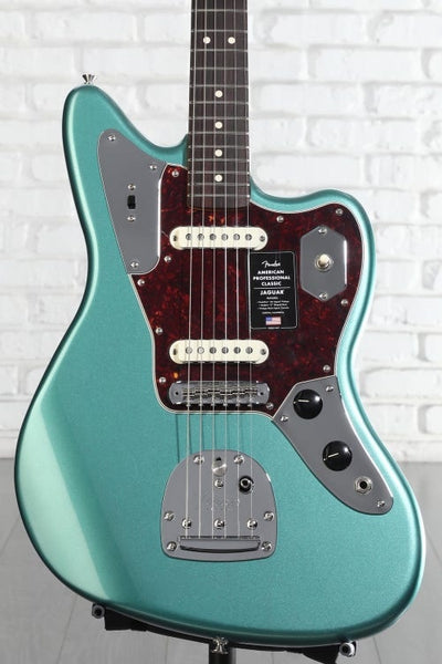 Đàn Guitar Điện Fender American Professional Classic Jaguar - Faded Sherwood Green Metallic, Rosewood Fingerboard