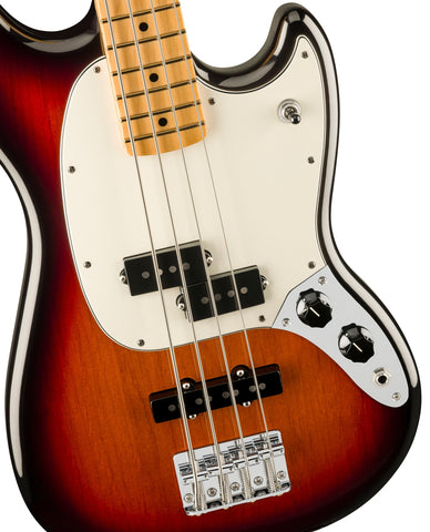 Đàn Guitar Bass 4-dây Fender Player II Mustang Bass PJ, Maple FB - 3-Color Sunburst