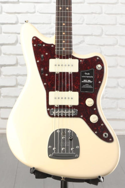 Đàn Guitar Điện Fender Vintera III Mid 60s Jazzmaster - Olympic White, Rosewood Fingerboard