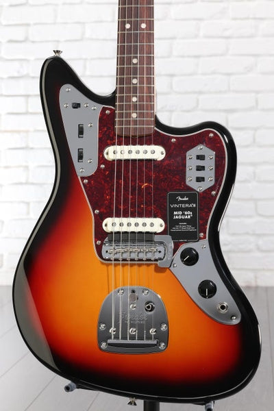 Đàn Guitar Điện Fender Vintera III Mid 60s Jaguar - 3-Color Sunburst, Rosewood Fingerboard