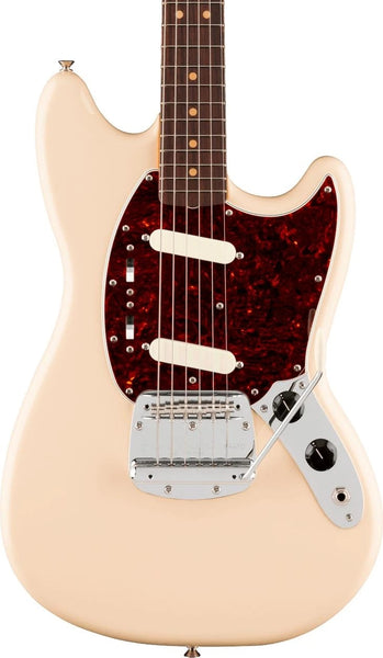 Đàn Guitar Điện Fender Vintera III Mid 60s Mustang - Olympic White, Rosewood Fingerboard