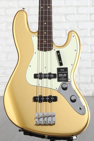 Đàn Guitar Bass 4-dây Fender Vintera III Early 60s Jazz Bass - Aztec Gold, Rosewood Fingerboard