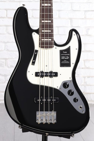 Đàn Guitar Bass 4-dây Fender Vintera III Early 70s Jazz Bass - Black, Rosewood Fingerboard