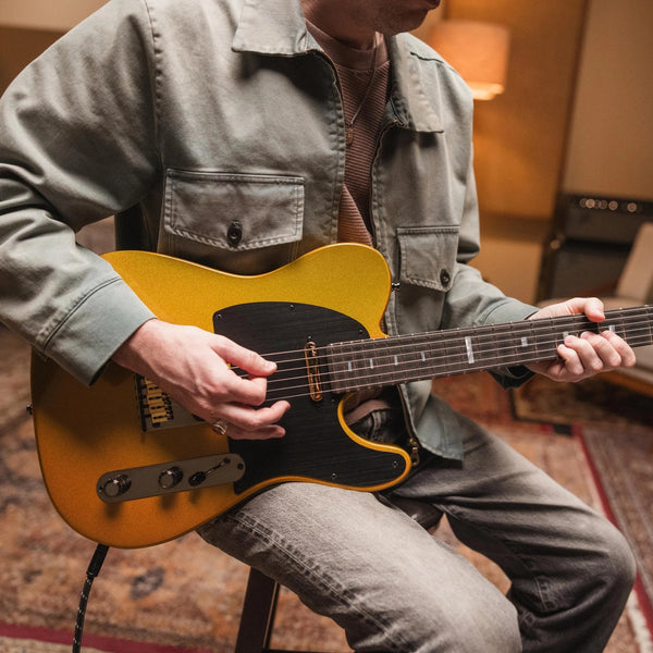 Đàn Guitar Điện Fender 75th Anniversary American Ultra II Telecaster - Liquid Gold, Ebony Fingerboard