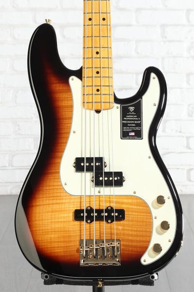 Đàn Guitar Bass 4-dây Fender 75th Anniversary American Professional PJ Bass - 2-Color Sunburst, Maple Fingerboard