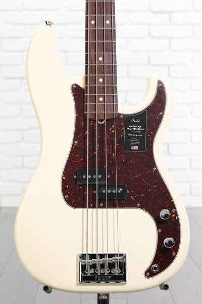 Đàn Guitar Bass 4-dây Fender American Professional Precision Bass - Olympic White w/Rosewood Fingerboard