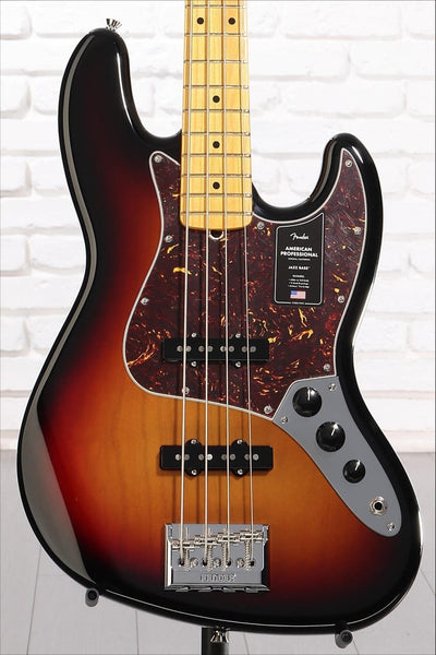Đàn Guitar Bass 4-dây Fender American Professional Jazz Bass - 3-Color Sunburst w/Maple Fingerboard