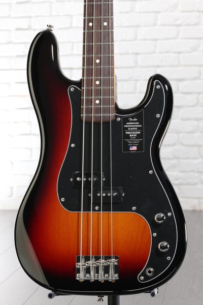 Đàn Guitar Bass 4-dây Fender American Professional Classic Precision Bass - 3-Color Sunburst, Rosewood Fingerboard