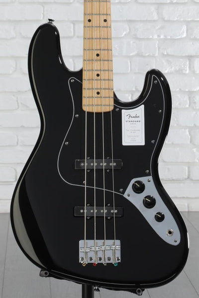 Đàn Guitar Bass 4-dây Fender Standard Jazz Bass - Black w/Maple Fingerboard