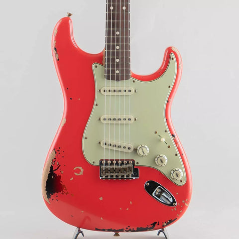 Fender Custom Shop Michael Landau Signature 1963 Stratocaster, Round-Laminated Rosewood, Fiesta Red over 3-Color Sunburst