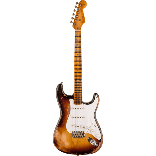 Fender Custom Shop Limited Edition 70th Anniversary 1954 Stratocaster Super Heavy Relic, 1-Piece Quartersawn Maple Neck Fingerboard, Wide-Fade 2-Color Sunburst