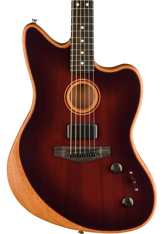 Fender American Acoustasonic Jazzmaster All-Mahogany, Bourbon Burst