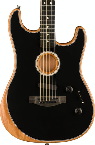 Fender American Acoustasonic Stratocaster, Black