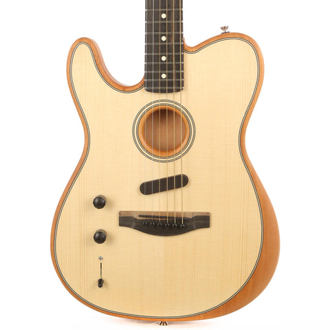 Fender American Acoustasonic Telecaster Left Handed in Natural