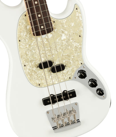 Fender American Performer Mustang Bass RW, Arctic White