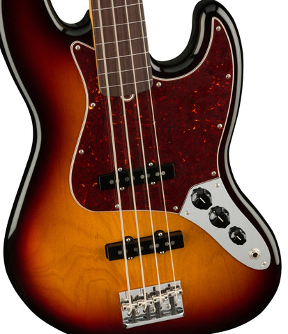 Fender American Professional II Jazz Bass Fretless RW, 3-Color Sunburst