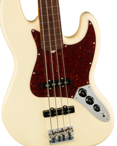 Fender American Professional II Jazz Bass Fretless RW, Olympic White
