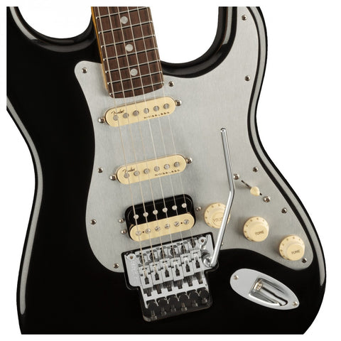 Fender American Ultra Luxe Stratocaster Floyd Rose HSS, Rosewood Fingerboard, Mystic Black