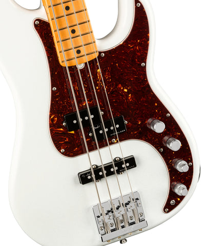 Fender American Ultra Precision Bass MN, Arctic Pearl