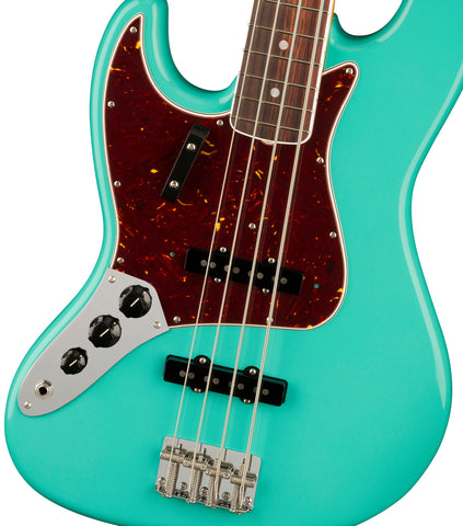 Fender American Vintage II 1966 Jazz Bass Left-Hand RW, Sea Foam Green