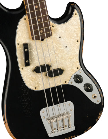 Fender JMJ Road Worn Mustang Bass RW, Black